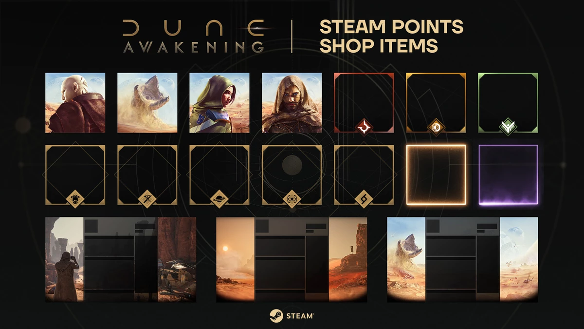Пряность в профиле: Dune: Awakening представляет коллекцию предметов сообщества Steam Пряность в профиле: Dune: Awakening представляет коллекцию предметов сообщества Steam