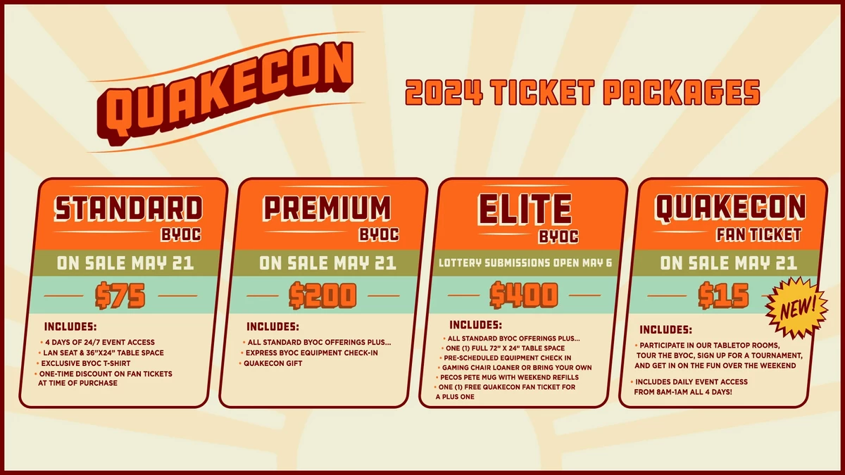 QuakeCon в этом году пройдет 8-11 августа — с «элиты» возьмут $400 за вход QuakeCon в этом году пройдет 8-11 августа — с «элиты» возьмут $400 за вход