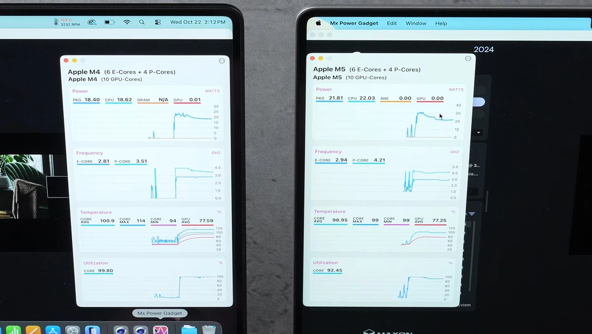 Apple сэкономила на охлаждении M5 в Macbook Pro, и процессор нещадно троттлит