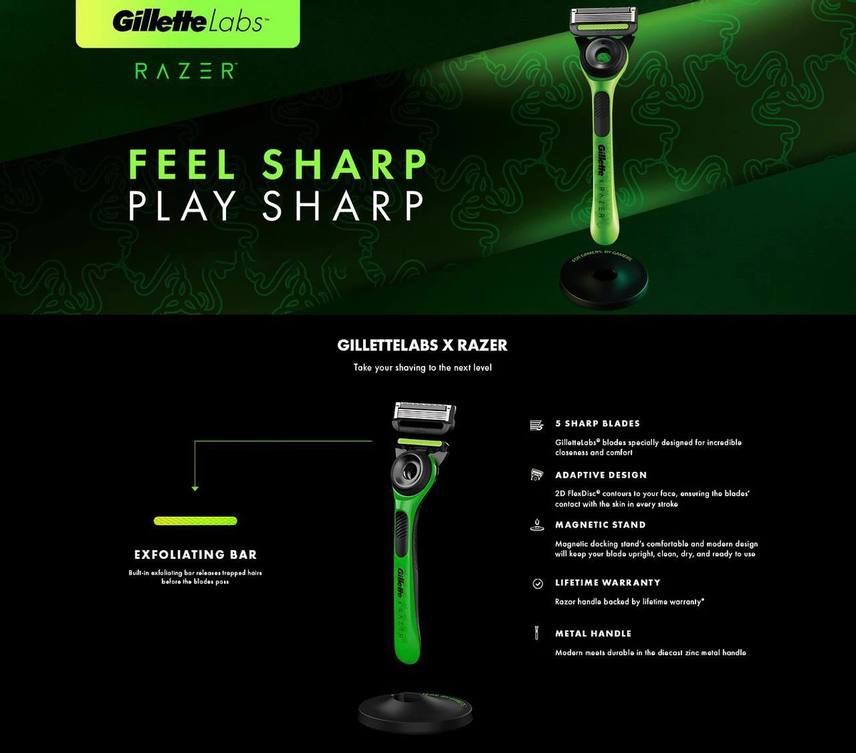 В геймерской бритве Gillette x Razer нет ни RGB подсветки, ни лазера В геймерской бритве Gillette x Razer нет ни RGB подсветки, ни лазера