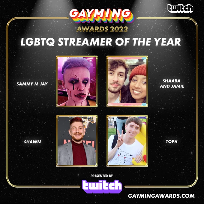 Геи и лесбиянки* при поддержке PlayStation, Xbox, EA и Twitch огласили претендентов на Gayming Awards