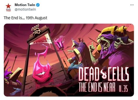 Dead Cells получит финальное контентное обновление End is Near 19 августа Dead Cells получит финальное контентное обновление End is Near 19 августа