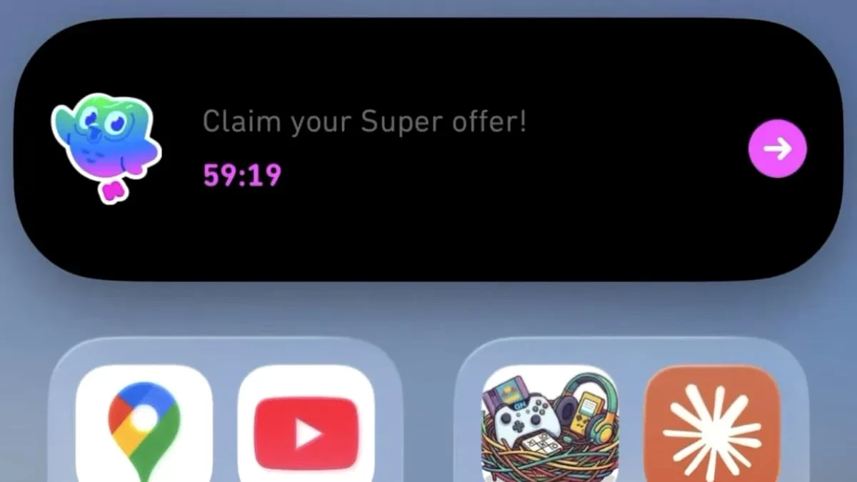 Duolingo нарушило правила Apple, разместив рекламу в «динамическом островке» iPhone