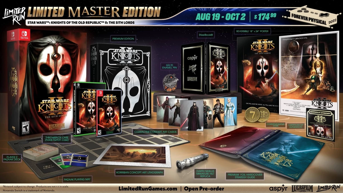 Star Wars: Knights of the Old Republic II — The Sith Lords обзаведется шикарными коллекционными изданиями Star Wars: Knights of the Old Republic II — The Sith Lords обзаведется шикарными коллекционными изданиями
