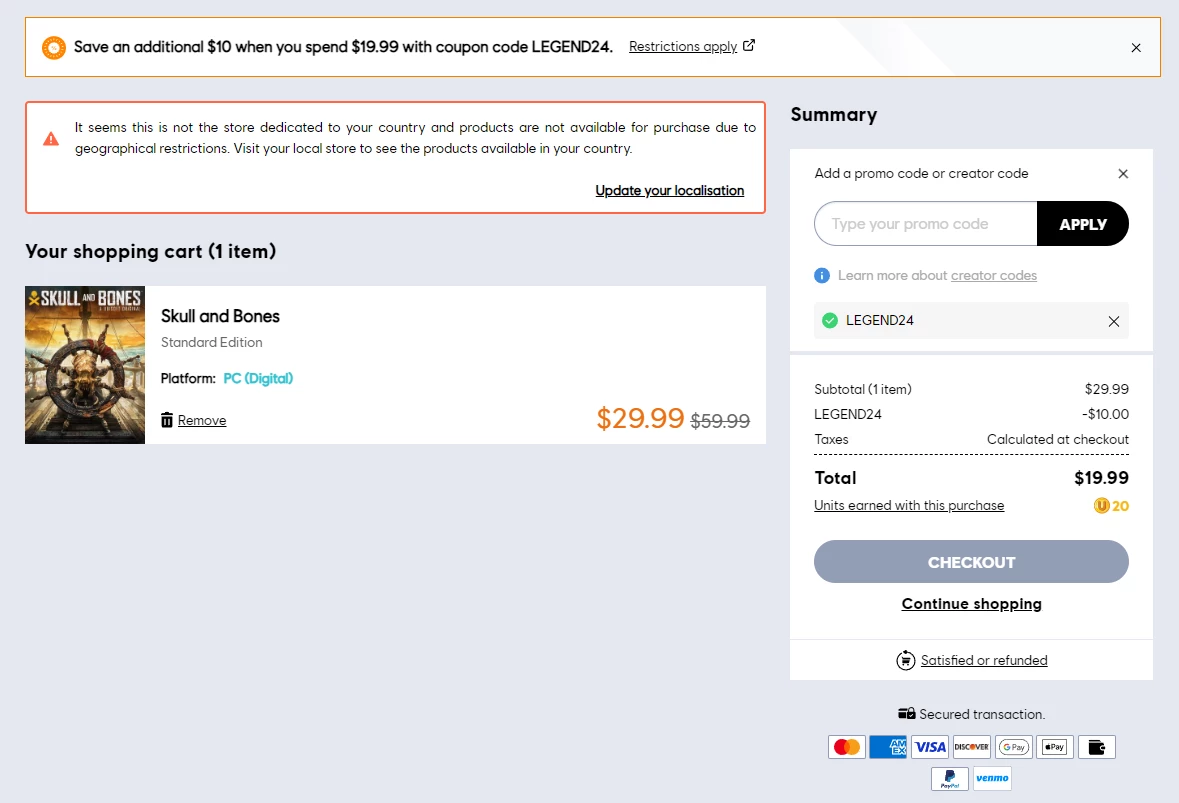 АААА от Ubisoft за $19,99 — Skull and Bones уценили до предела спустя три месяца АААА от Ubisoft за $19,99 — Skull and Bones уценили до предела спустя три месяца