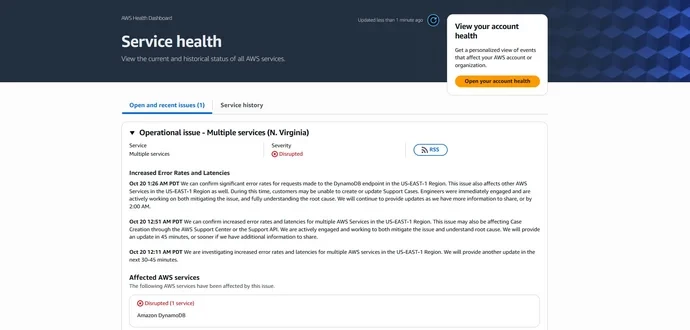 Игроки со всего мира не могут зайти в онлайн-игры из-за крупного сбоя сервисов Amazon 