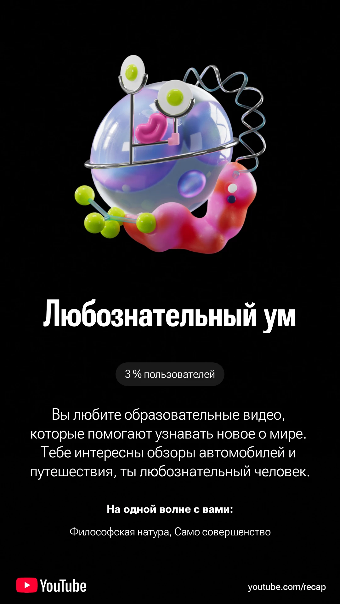 YouTube составил ваш персональный портрет зрителя за уходящий год YouTube составил ваш персональный портрет зрителя за уходящий год