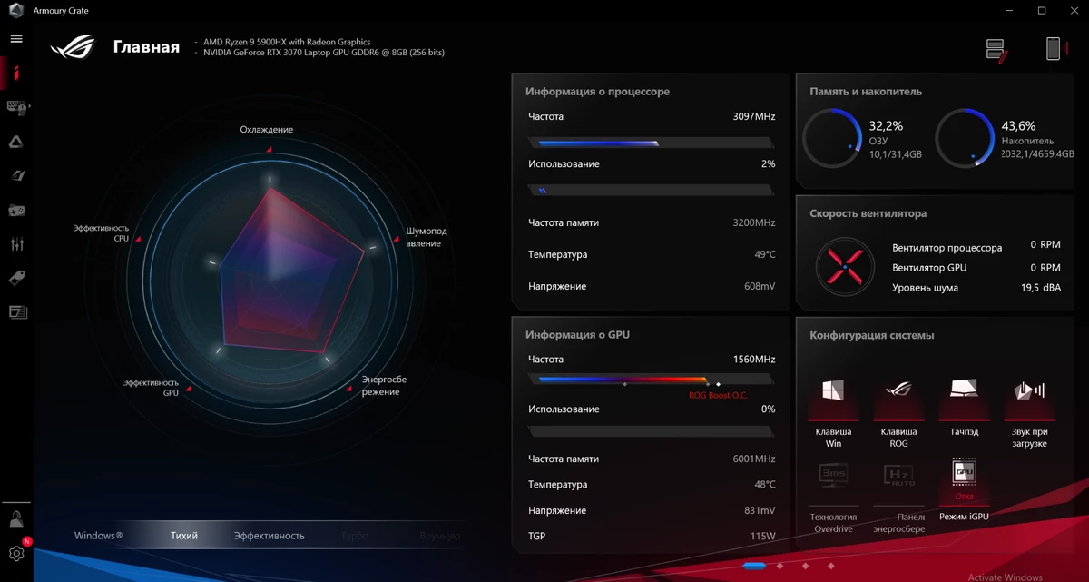 Обзор игрового ноутбука ASUS ROG Strix G17 (G713Q) Обзор игрового ноутбука ASUS ROG Strix G17 (G713Q)