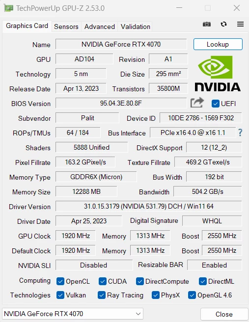Обзор Palit RTX 4070 Dual OC — компактные видеокарты начинаются здесь Обзор Palit RTX 4070 Dual OC — компактные видеокарты начинаются здесь