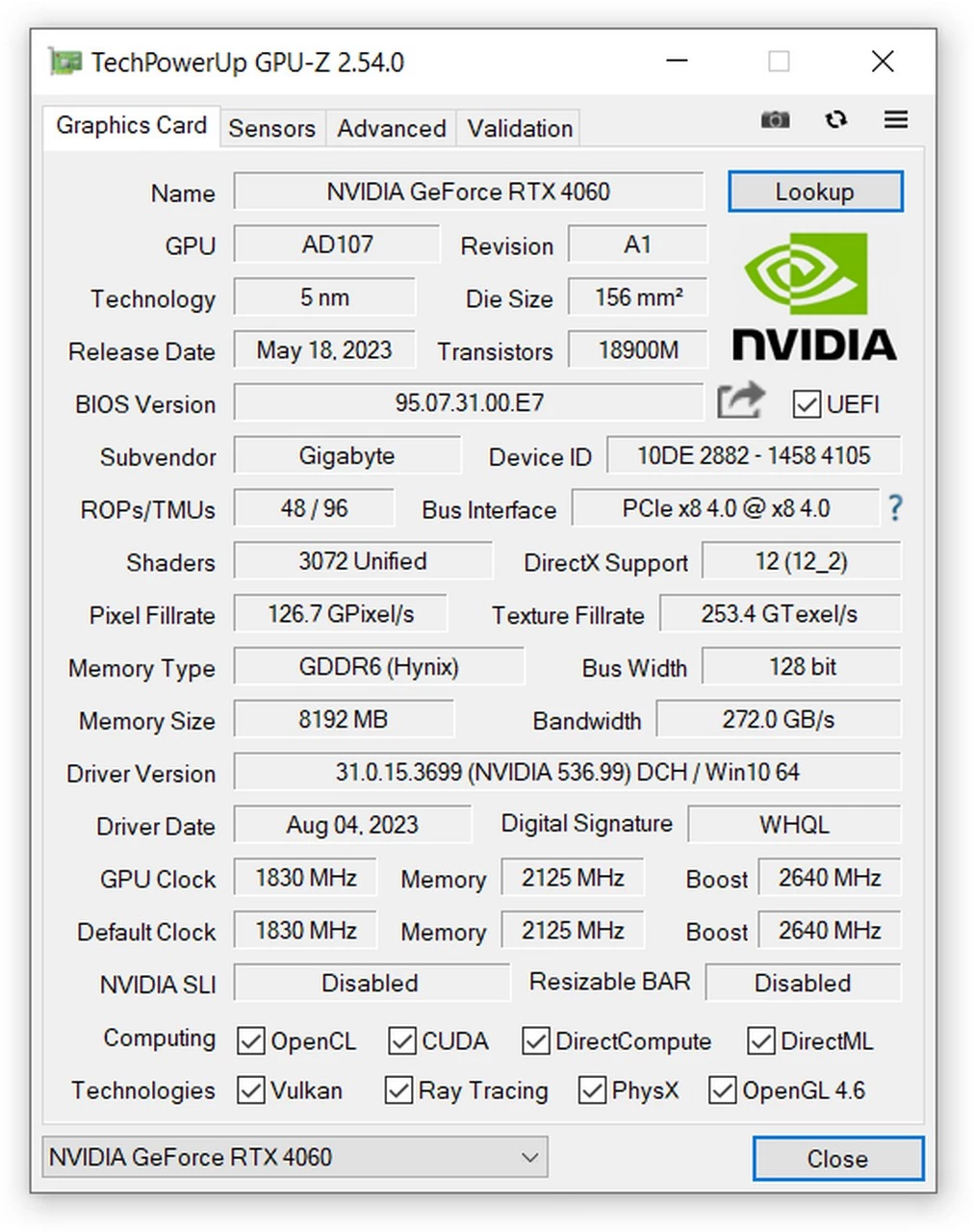 Обзор AORUS GeForce RTX 4060 ELITE 8G Обзор AORUS GeForce RTX 4060 ELITE 8G