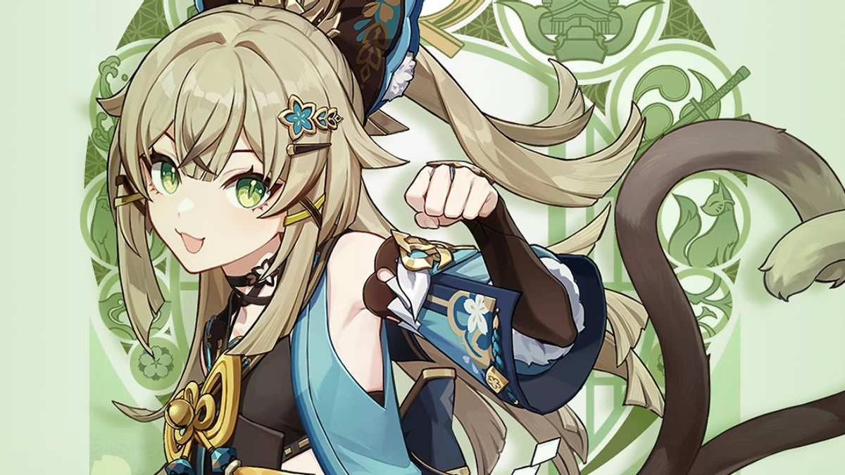 Кошкодевочка Кирара из версии 3.7 для Genshin Impact на видео Кошкодевочка Кирара из версии 3.7 для Genshin Impact на видео