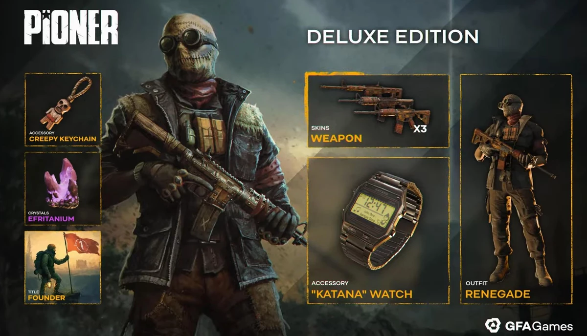 MMO-шутер PIONER выходит в ранний доступ 16 декабря: показали предметы за делюкс-издание MMO-шутер PIONER выходит в ранний доступ 16 декабря: показали предметы за делюкс-издание