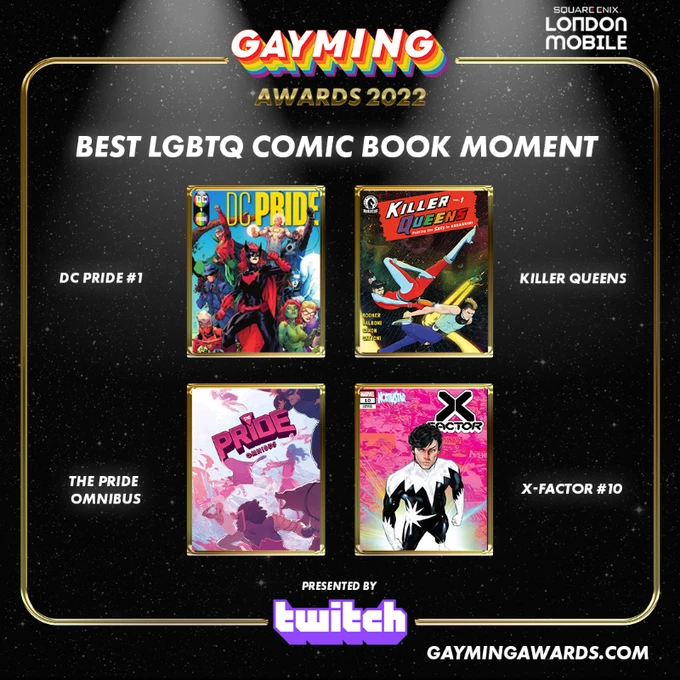 Геи и лесбиянки* при поддержке PlayStation, Xbox, EA и Twitch огласили претендентов на Gayming Awards