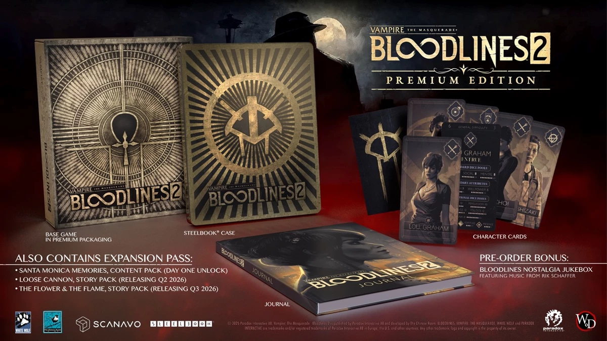 Ласомбра и Тореадор добавили в базовую версию Vampire: The Masquerade – Bloodlines 2: обновлен состав изданий игры