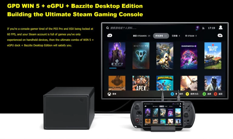 GPD Win 5 с AMD Strix Halo — ценник от $1200 в Китае, поддержка Linux с завода