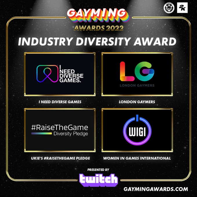 Геи и лесбиянки* при поддержке PlayStation, Xbox, EA и Twitch огласили претендентов на Gayming Awards