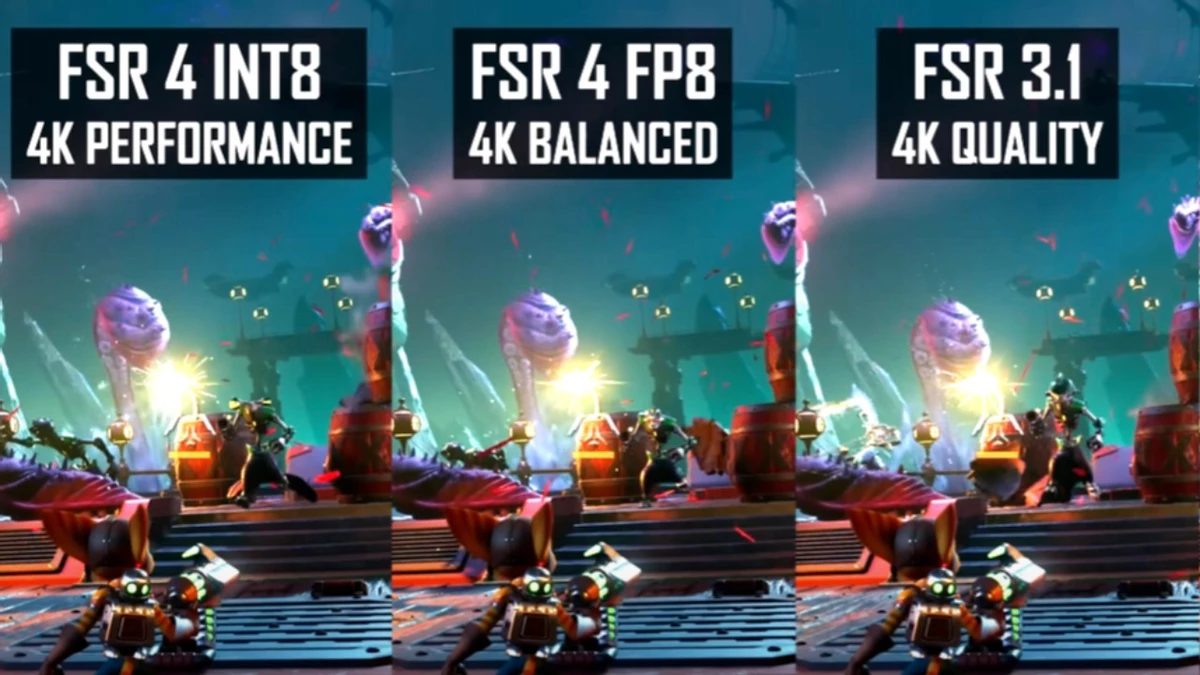 AMD FSR 4 из утечки сравнили с официальной версией — качество фактически идентичное