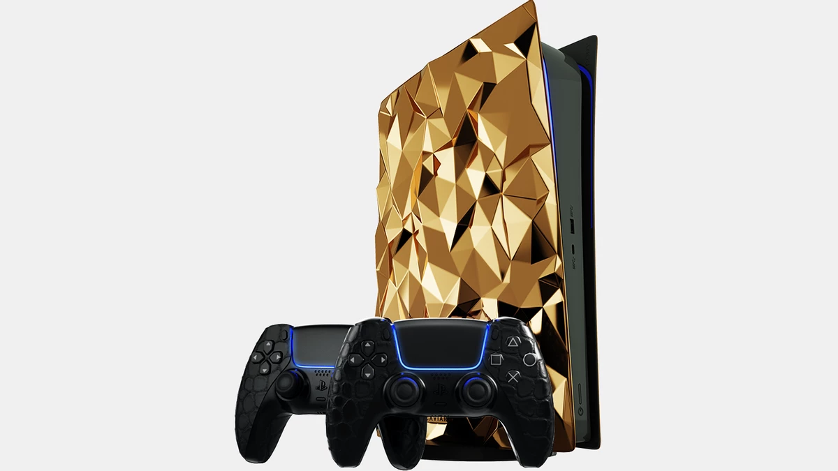 Как насчет золотой PlayStation 5 за почти 23,000,000 рублей? Как насчет золотой PlayStation 5 за почти 23,000,000 рублей?