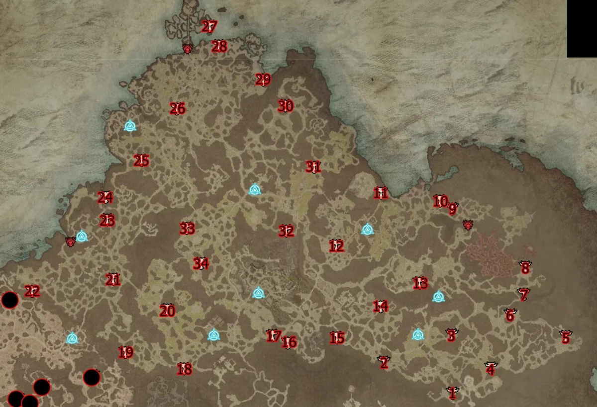 Гайд: карта расположения всех алтарей Лилит в Diablo IV Гайд: карта расположения всех алтарей Лилит в Diablo IV