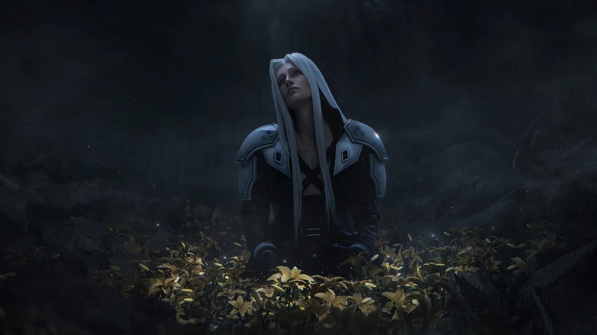 Сплошной Фотошоп, но образ передан великолепно: Сефирот в исполнении Наташи Dziro Кузьминой