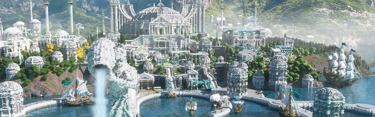 Город Old Sharlayan из Final Fantasy XIV воссоздали в Minecraft Город Old Sharlayan из Final Fantasy XIV воссоздали в Minecraft