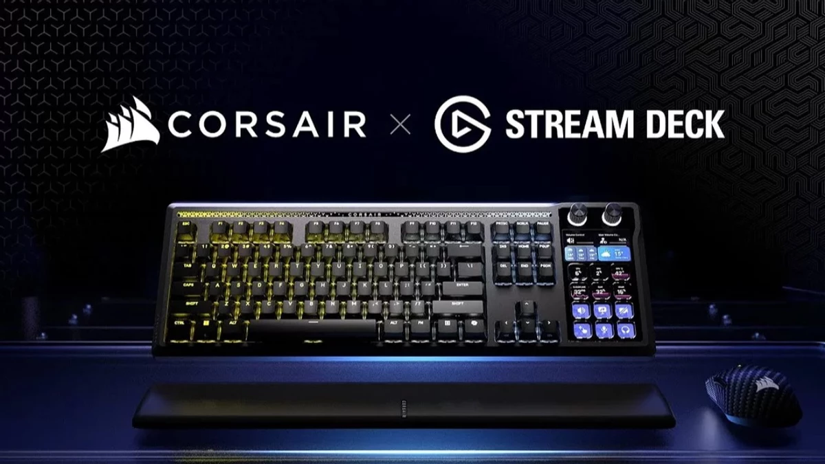 Corsair представила на CES 2026 гибридную клавиатуру Galleon 100 SD — союз механики и Stream Deck