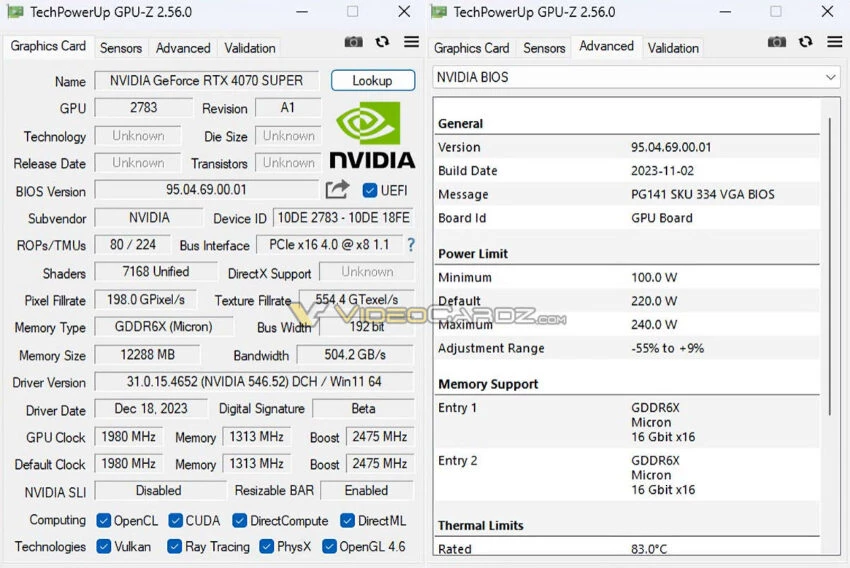 NVIDIA RTX 4070 SUPER на 18% быстрее обычной RTX 4070 в 3DMark NVIDIA RTX 4070 SUPER на 18% быстрее обычной RTX 4070 в 3DMark