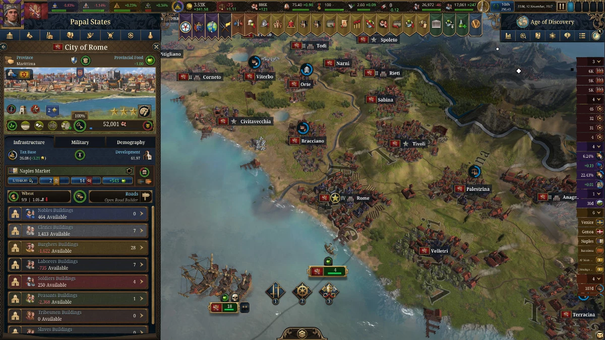 Геймплейные кадры Europa Universalis 5 на примере двух средневековых историй