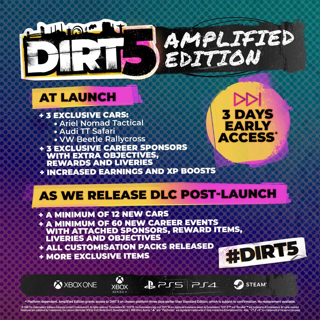 DiRT 5 - На август запланировано нечто интересное DiRT 5 - На август запланировано нечто интересное