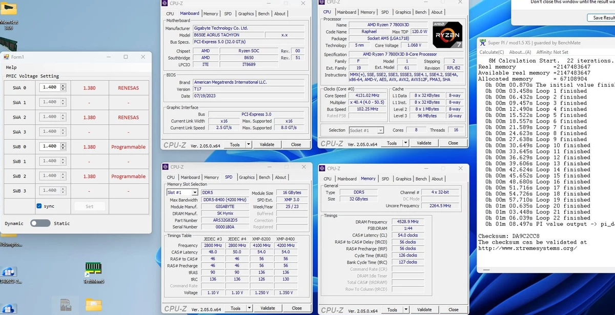 Память DDR5 разогнали до 9058 МГц на AMD AM5 Память DDR5 разогнали до 9058 МГц на AMD AM5