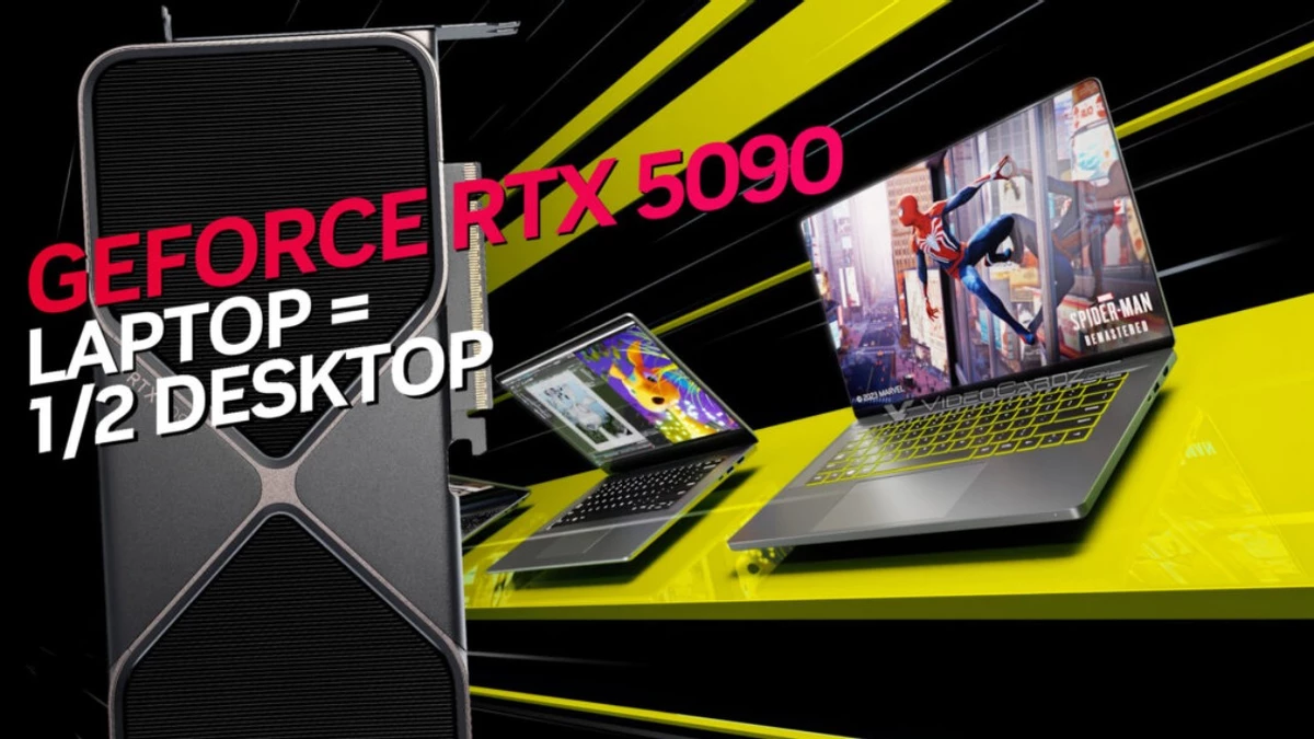 Ноутбучная RTX 5090 может быть на 50% медленнее настольной Ноутбучная RTX 5090 может быть на 50% медленнее настольной