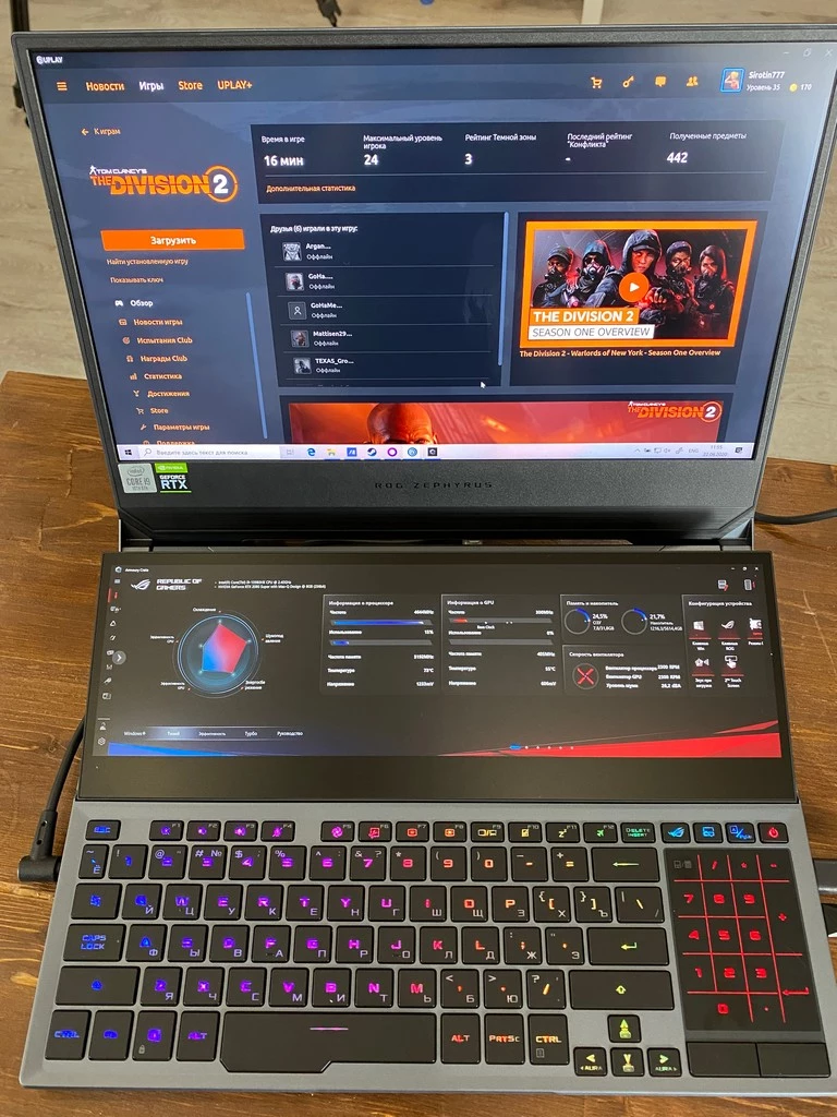 ASUS ROG Zephyrus Duo 15 — это просто бомба ASUS ROG Zephyrus Duo 15 — это просто бомба