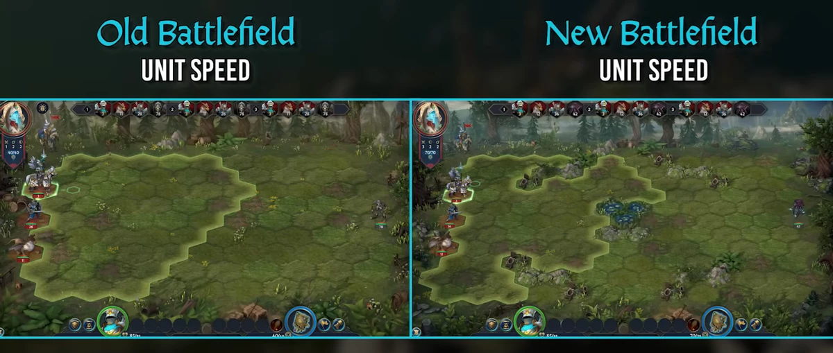 Первое серьезное изменение в Heroes of Might and Magic: Olden Era — поле боя увеличат на 2 гекса