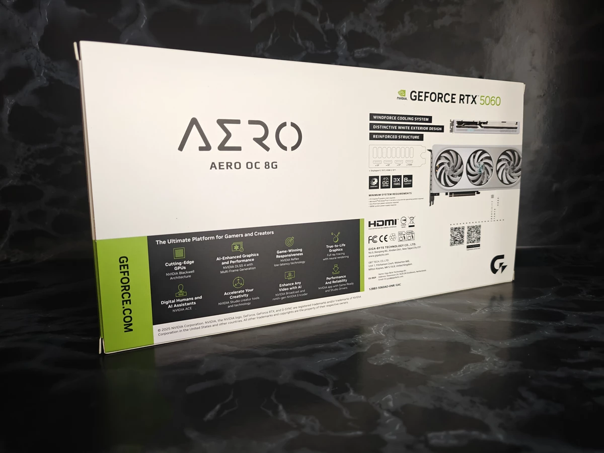 Обзор Gigabyte RTX 5060 Aero OC — белая и производительная Обзор Gigabyte RTX 5060 Aero OC — белая и производительная