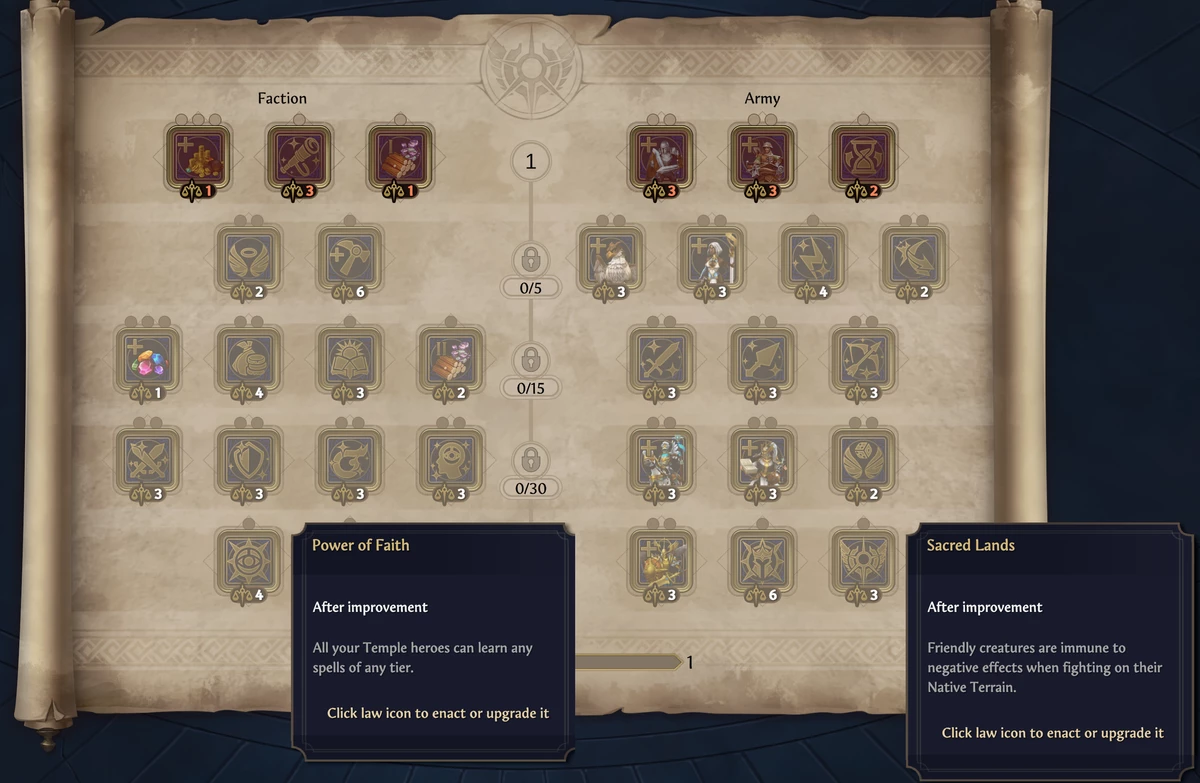 Новая механика законов фракций в Heroes of Might and Magic: Olden Era меняет правила игры Новая механика законов фракций в Heroes of Might and Magic: Olden Era меняет правила игры