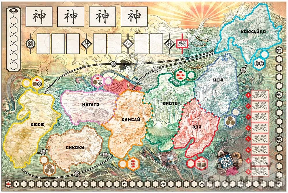 Восходящее солнце — философия дуализма инь-янь в великолепной настольной игре Восходящее солнце — философия дуализма инь-янь в великолепной настольной игре