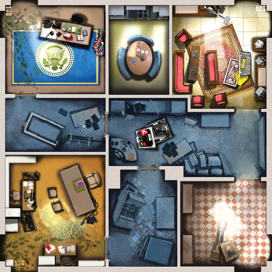 Зомбицид. Вторая редакция: Вашингтон, округ Зомбия — дополнение, расширяющее возможности оригинала, с новыми героями и президентом США Зомбицид. Вторая редакция: Вашингтон, округ Зомбия — дополнение, расширяющее возможности оригинала, с новыми героями и президентом США