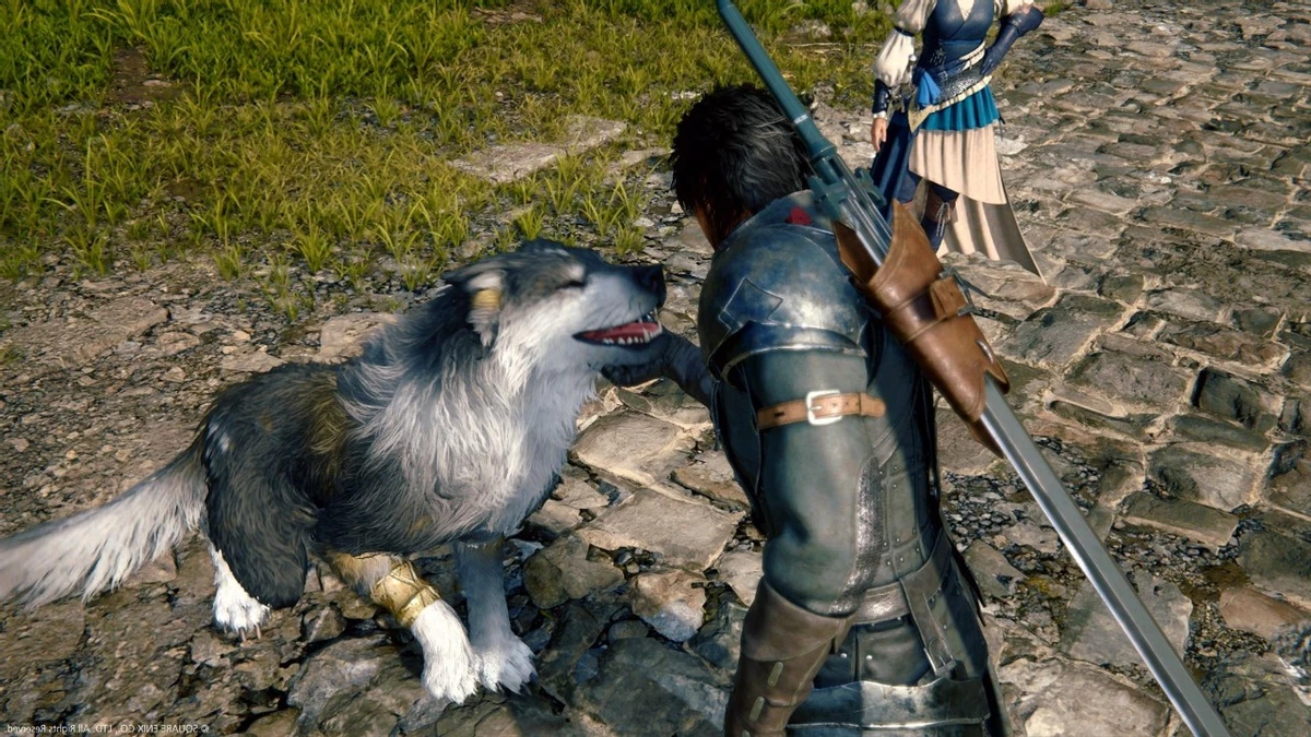 Волк Торгал в коротком геймплейном ролике Final Fantasy XVI Волк Торгал в коротком геймплейном ролике Final Fantasy XVI