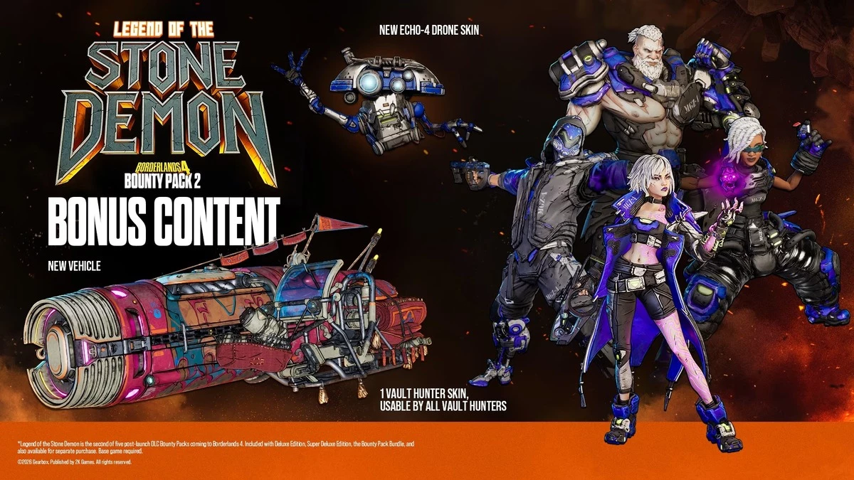 DLC Legend of the Stone Demon для Borderlands 4 выходит 26 февраля