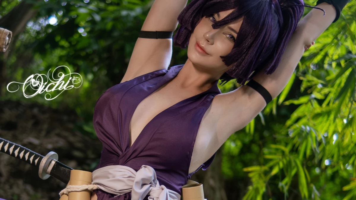 Oichi порадовала фанатов образом Юдзурихи из аниме «Адский рай»