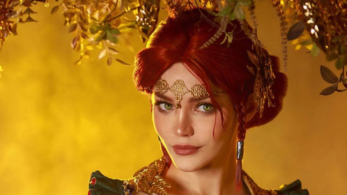 Шикарная Kalinka Fox в образе новогодней Трисс Меригольд Шикарная Kalinka Fox в образе новогодней Трисс Меригольд