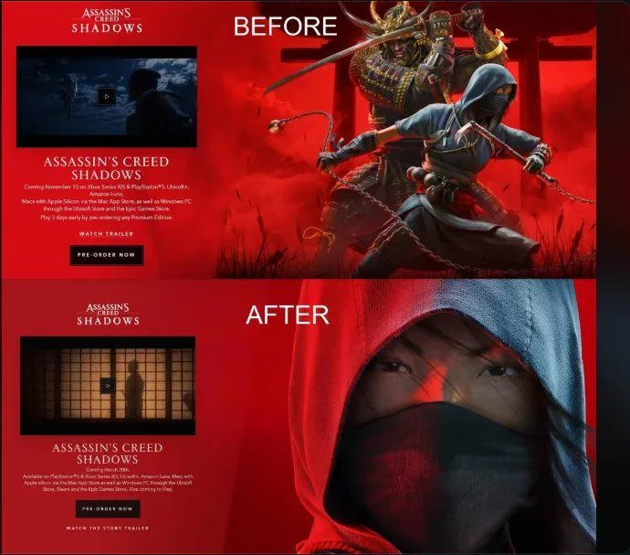 Это потому, что он черный? Ubisoft убрала Ясуке с промоарта на сайте Assassin’s Creed Shadows Это потому, что он черный? Ubisoft убрала Ясуке с промоарта на сайте Assassin’s Creed Shadows
