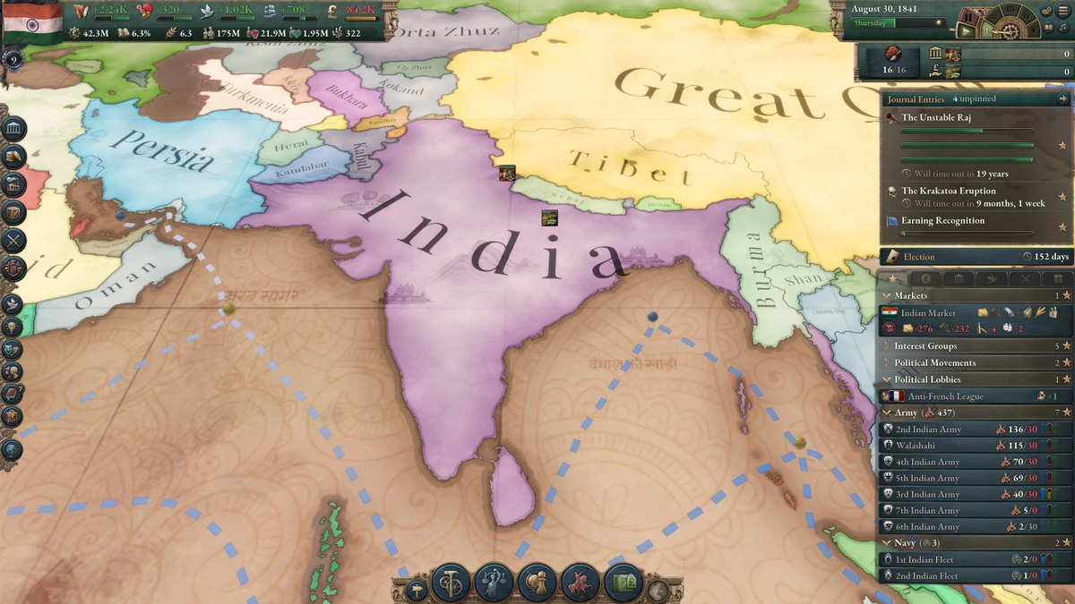 Обзор дополнения Victoria 3: Pivot of Empire: перепишите историю Индии Обзор дополнения Victoria 3: Pivot of Empire: перепишите историю Индии