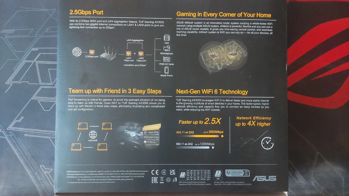 Обзор геймерского роутера ASUS TUF Gaming AX3000 V2 Обзор геймерского роутера ASUS TUF Gaming AX3000 V2