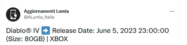 Стала известна дата релиза Diablo 4 Стала известна дата релиза Diablo 4