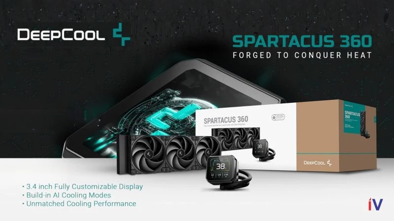 Компания DeepCool анонсировала флагманскую СЖО с дисплеем SPARTACUS 360 