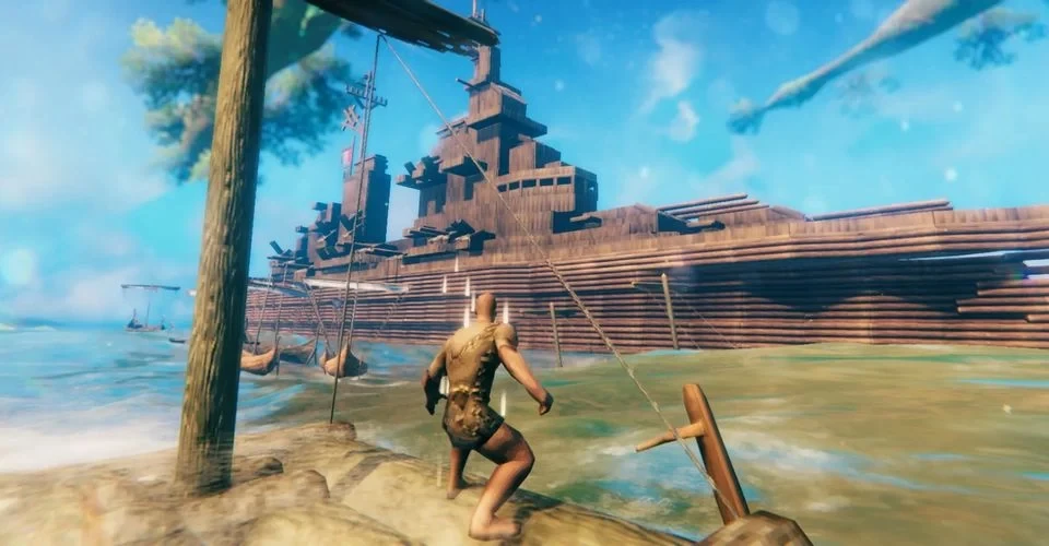Valheim - Игрок построил известный военный корабль ВМС США Valheim - Игрок построил известный военный корабль ВМС США