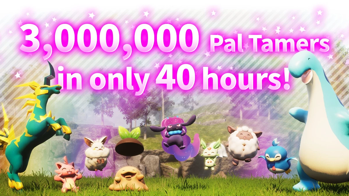 Паства Nintendo лает, а у Palworld уже миллионный онлайн в Steam — #1 прямо сейчас и #6 за всю историю Паства Nintendo лает, а у Palworld уже миллионный онлайн в Steam — #1 прямо сейчас и #6 за всю историю