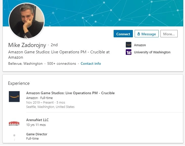 Guild Wars 2 — Майк Задорожный все же покинул команду ArenaNet Guild Wars 2 — Майк Задорожный все же покинул команду ArenaNet