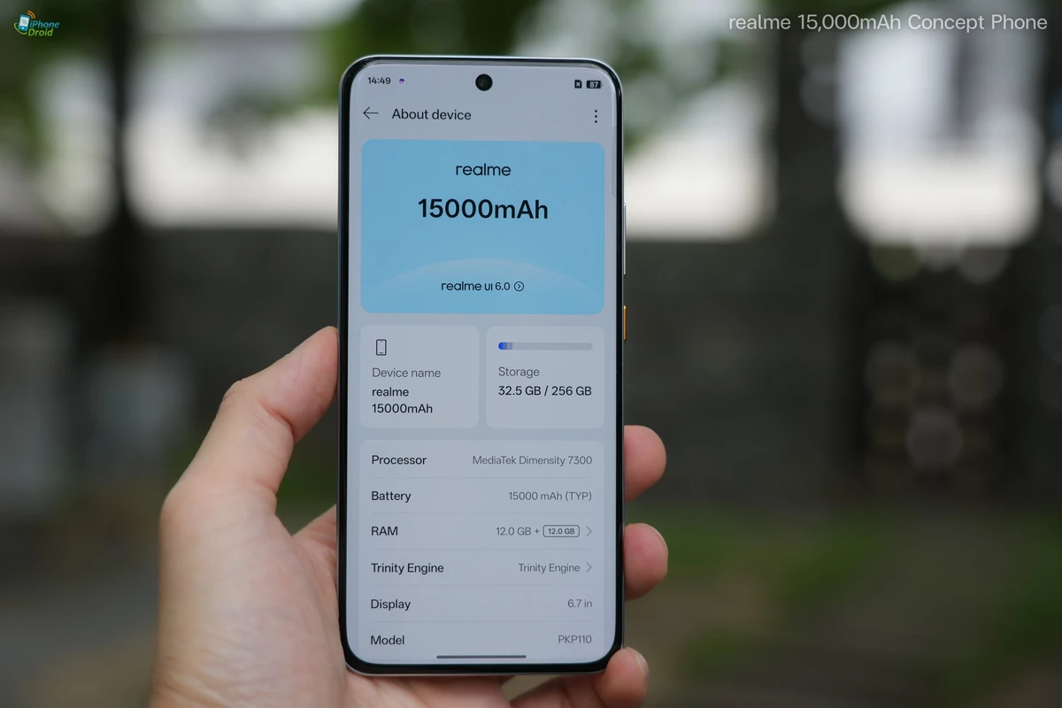 Realme показала смартфон с аккумулятором на 15 000 мАч Realme показала смартфон с аккумулятором на 15 000 мАч